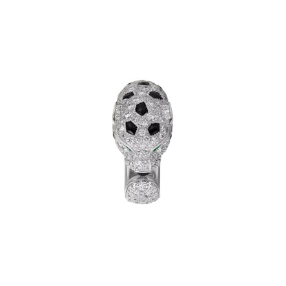 [AW]PANTHÈRE DE DIAMOND HALF-PAVÉ MEDIUM RING