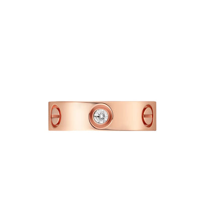 [AW]LOVE 5.5MM 3 DIAMONDS RING