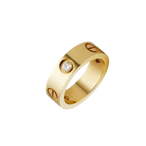 [AW]LOVE 5.5MM 3 DIAMONDS RING