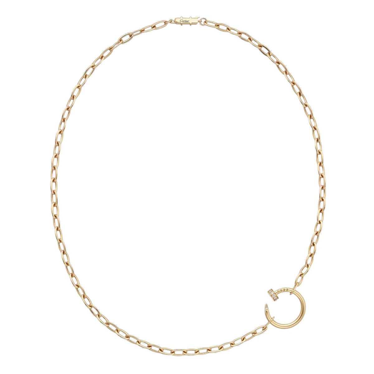 [AW]CLOU DIAMOND NAIL PENDANT NECKLACE
