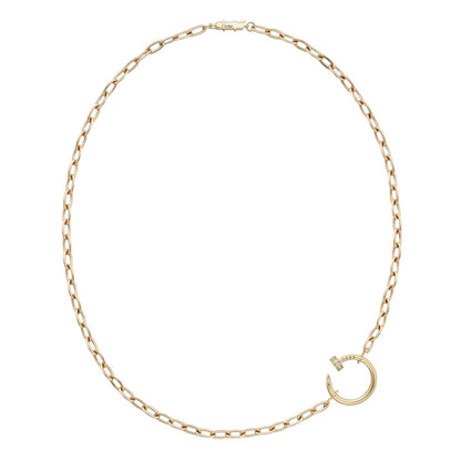 [AW]CLOU DIAMOND NAIL PENDANT NECKLACE