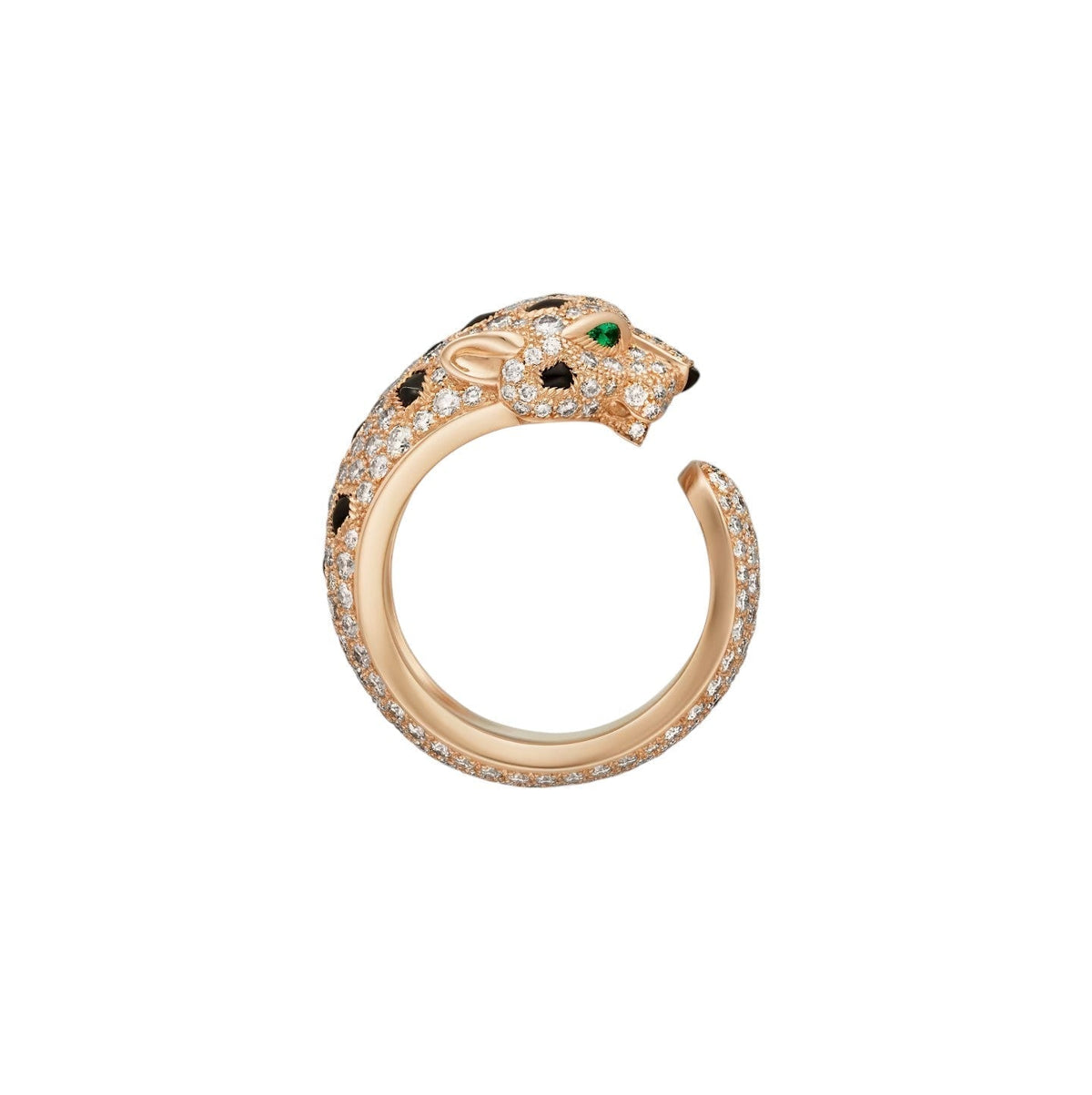 [AW]PANTHÈRE DE DIAMOND HALF-PAVÉ MEDIUM RING