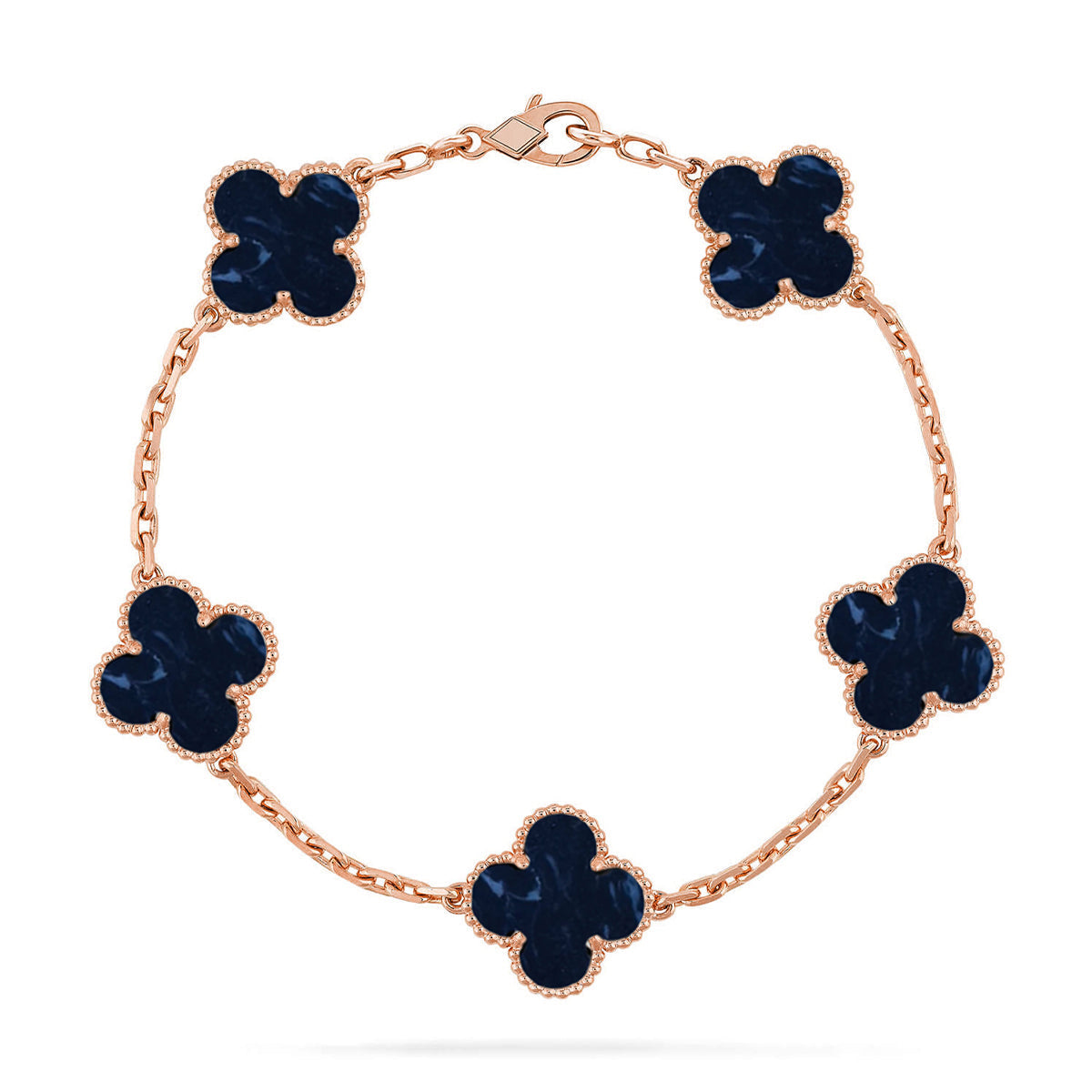 [AW]LUCKY CLOVER 5-MOTIF BRACELET - PIETERSITE COLLECTION