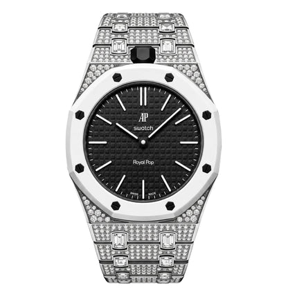 [AW]Royal Oak Pop Exclusive Bioceramic Case & Bioceramic Strap Full Diamond