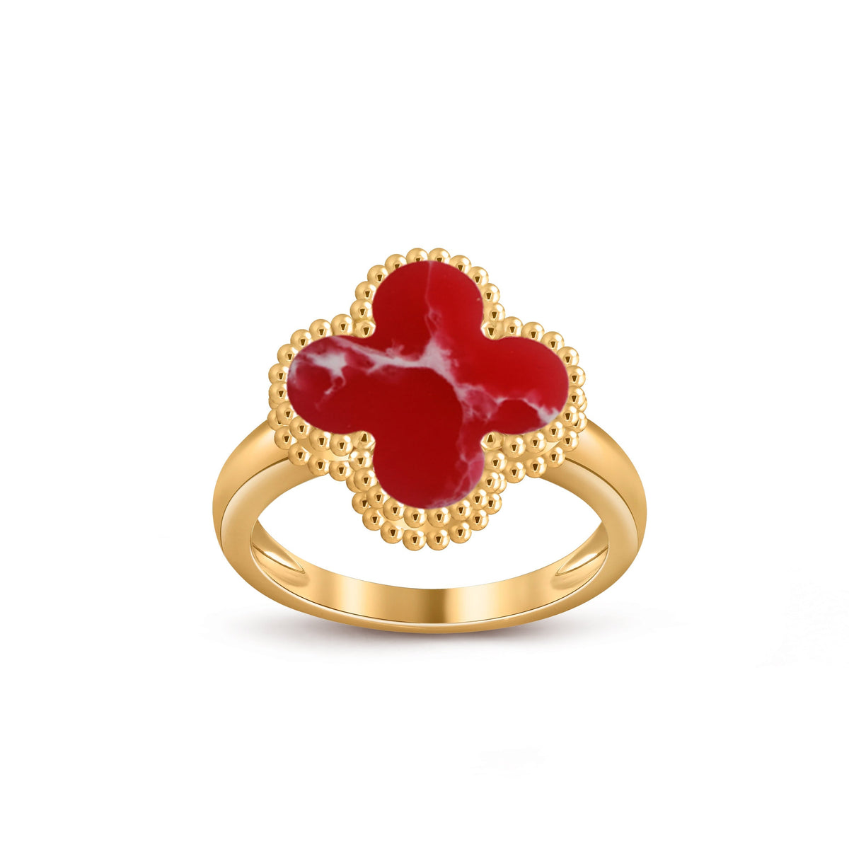 [AW]LUCKY CLOVER VINTAGE GOLD RING COLLECTION
