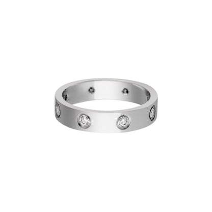 [AW]LOVE 4MM 8 DIAMONDS RING
