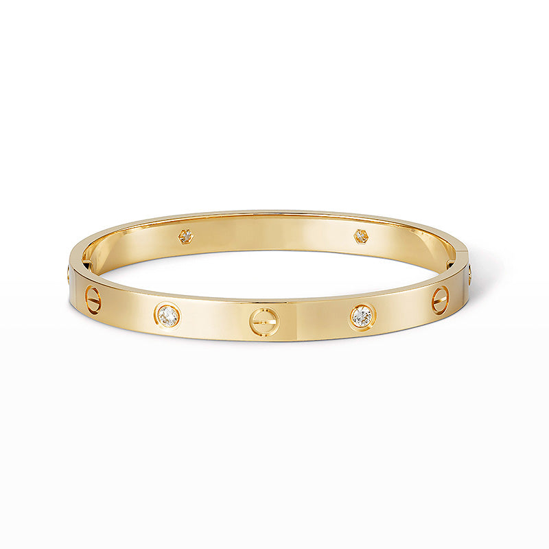 [AW]CLASSIC 6.1MM LOVE BANGLE - 4-DIAMOND