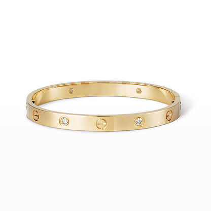 [AW]CLASSIC 6.1MM LOVE BANGLE - 4-DIAMOND