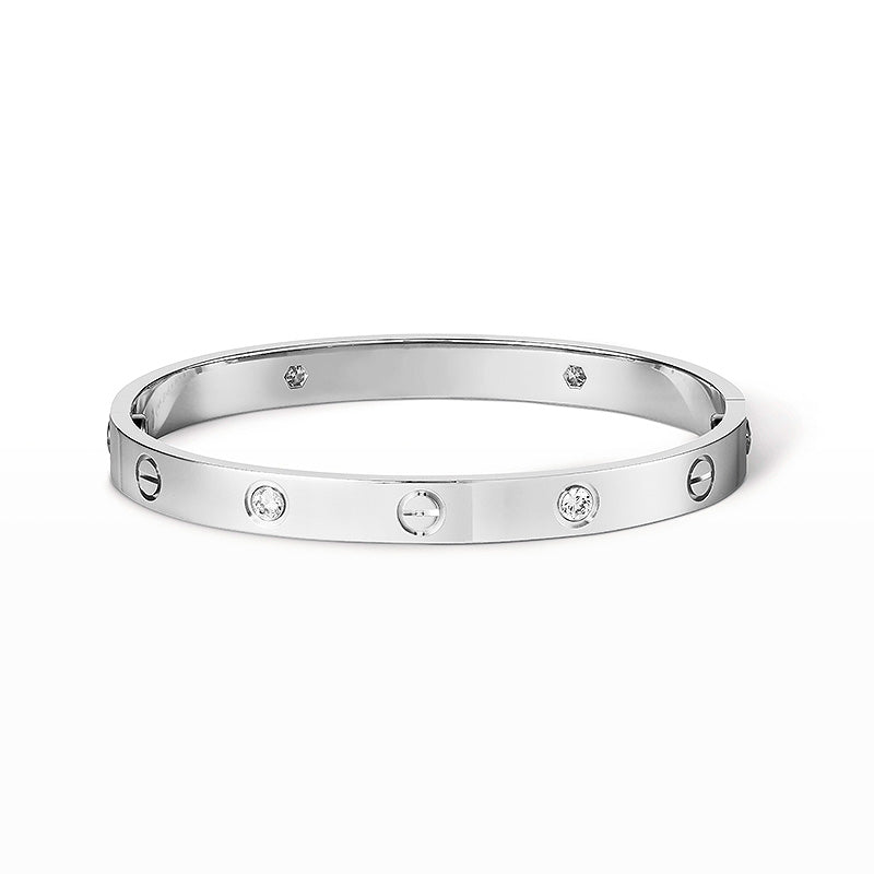 [AW]CLASSIC 6.1MM LOVE BANGLE - 4-DIAMOND