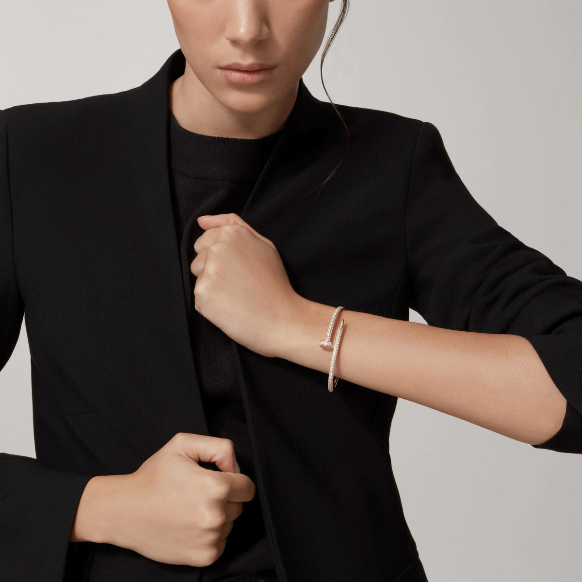 [AW]JUSTE UN CLOU 3.5MM FULL PAVÉ NAIL BANGLE