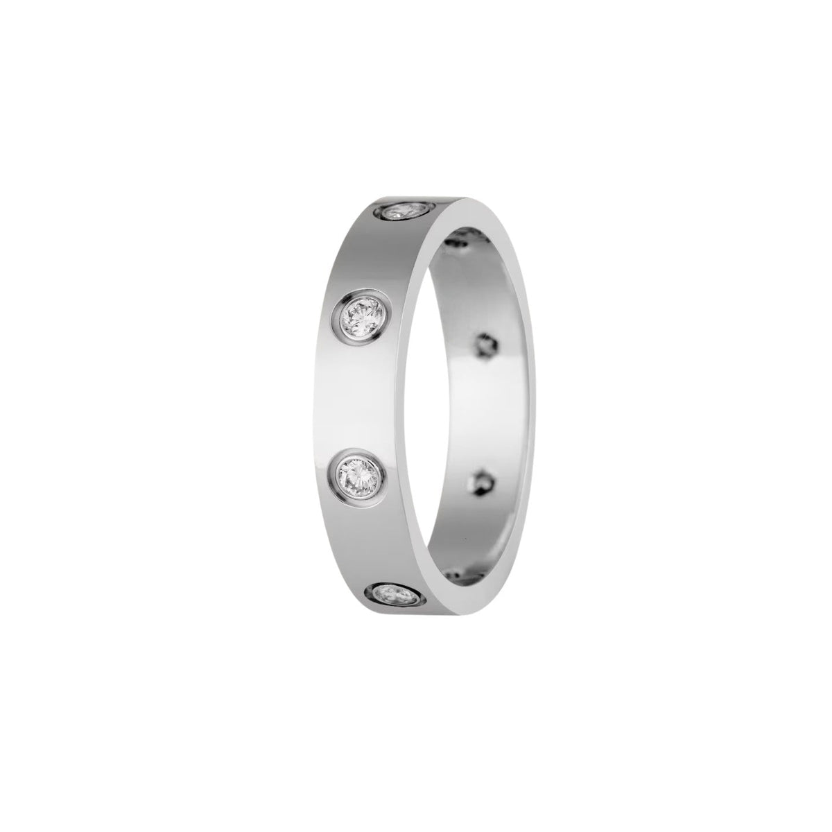 [AW]LOVE 4MM 8 DIAMONDS RING