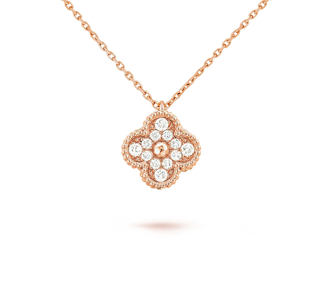 [AW]9.5MM MINI CLOVER PENDANT NECKLACE COLLECTION
