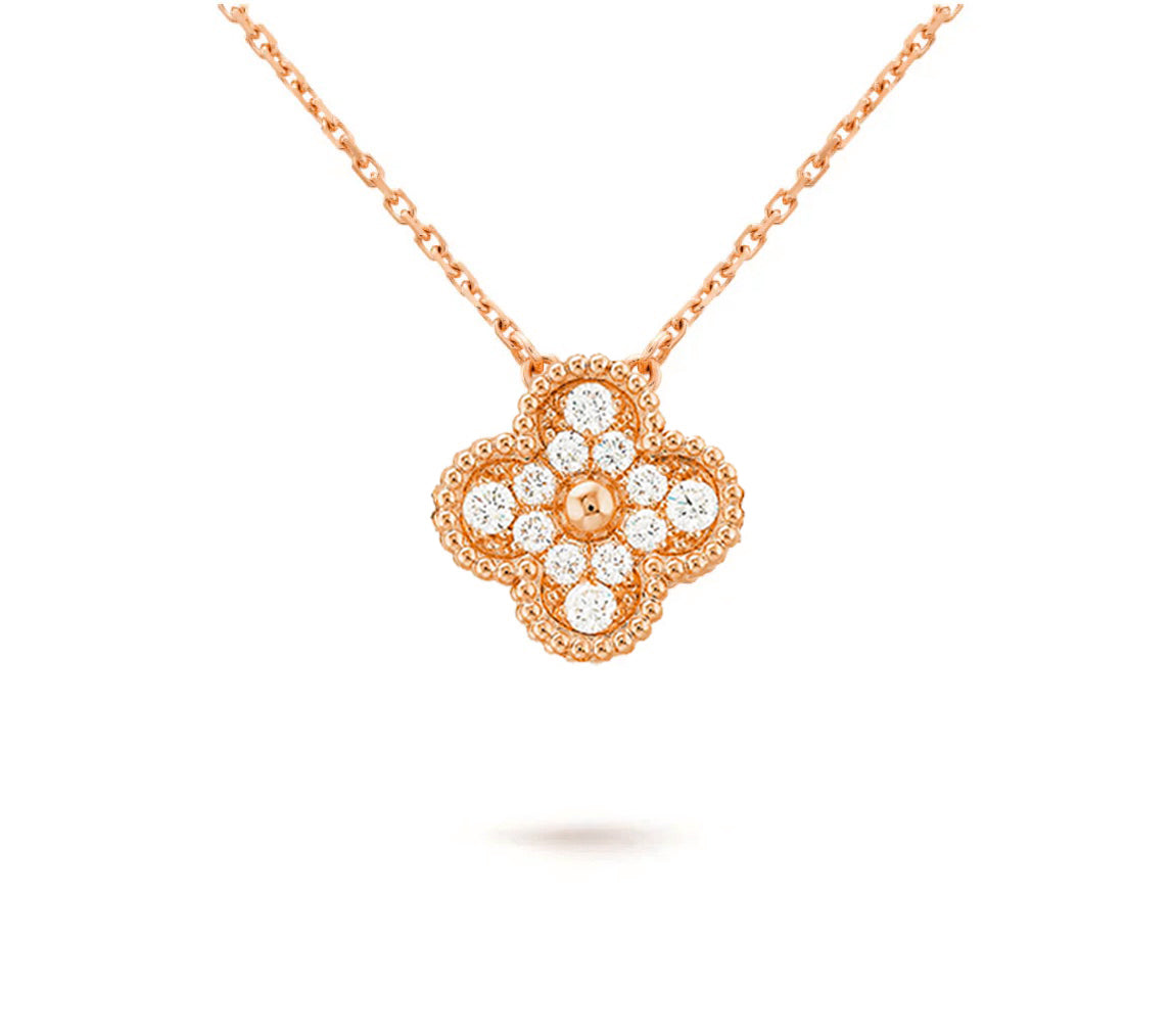 [AW]15MM CLOVER FLOWER PENDANT NECKLACE COLLECTION
