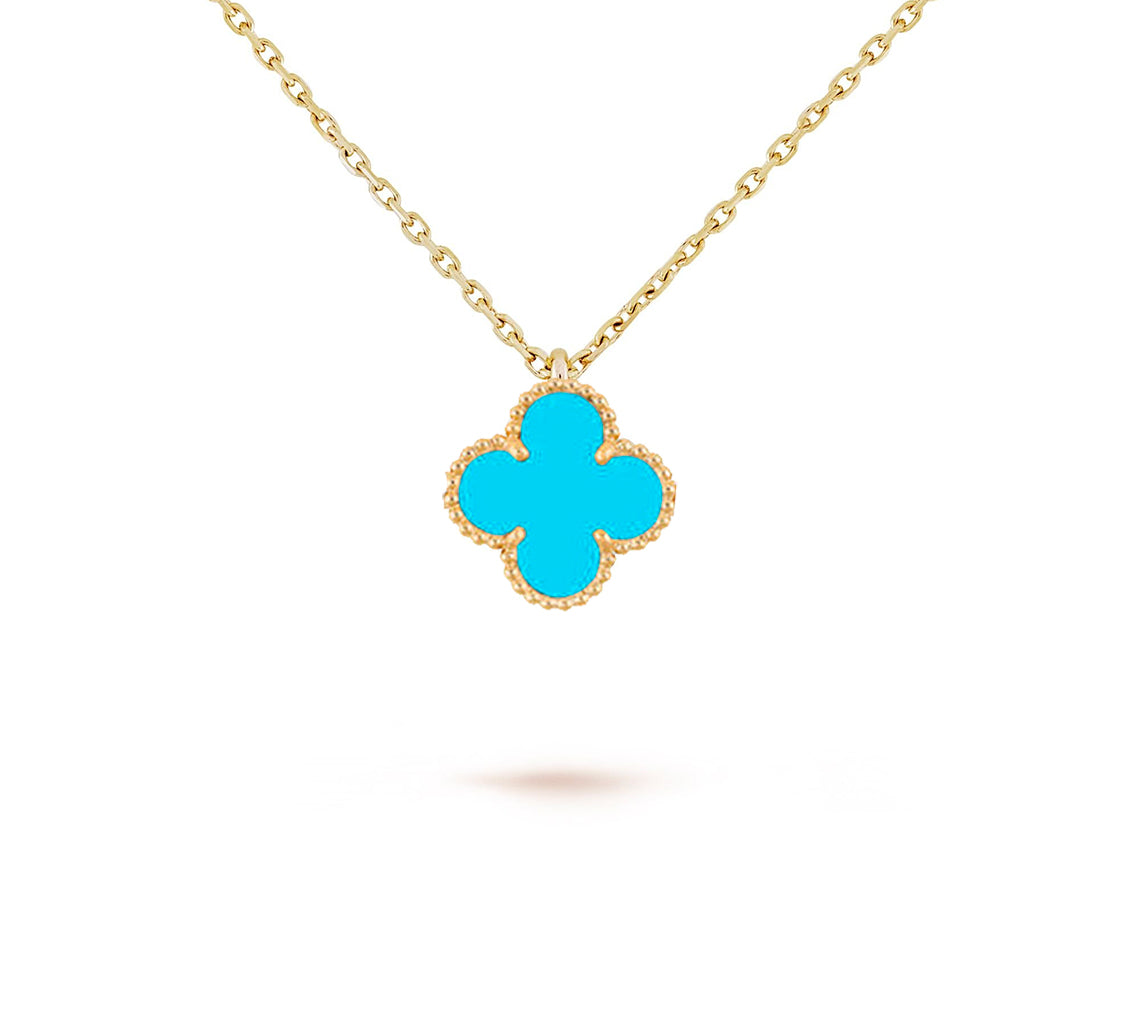 [AW]9.5MM MINI CLOVER PENDANT NECKLACE COLLECTION