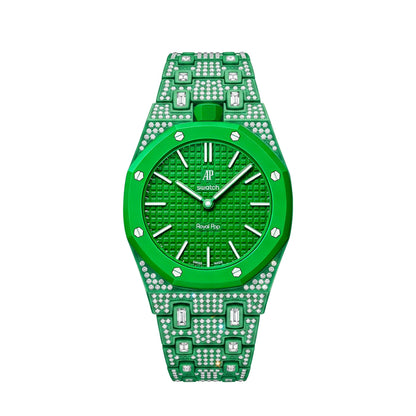 [AW]Royal Oak Pop Exclusive Bioceramic Case & Bioceramic Strap Full Diamond