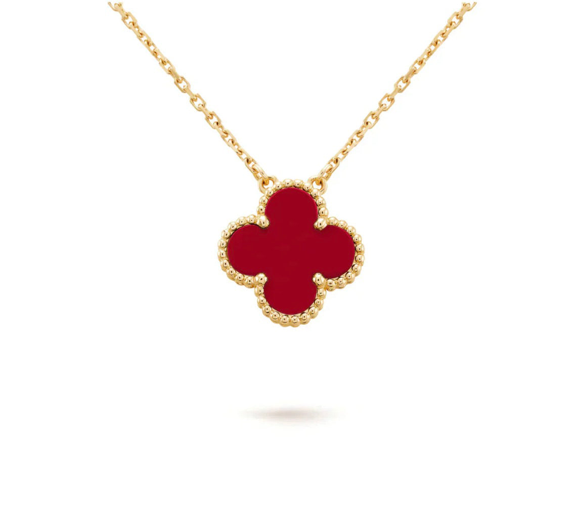 [AW]15MM CLOVER FLOWER PENDANT NECKLACE COLLECTION