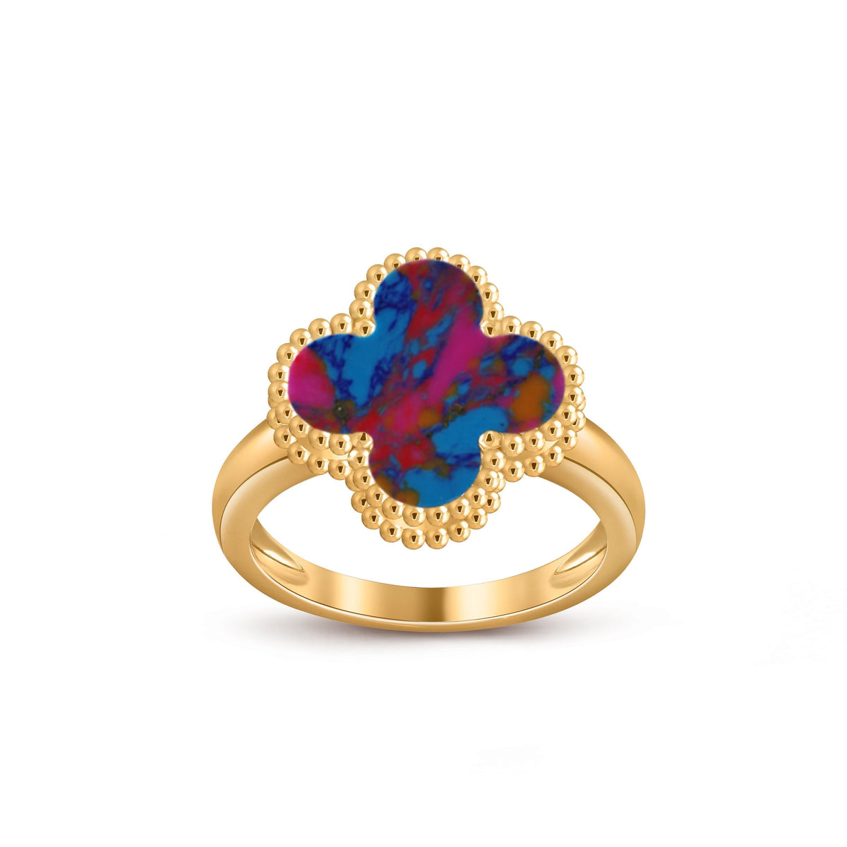 [AW]LUCKY CLOVER VINTAGE GOLD RING COLLECTION