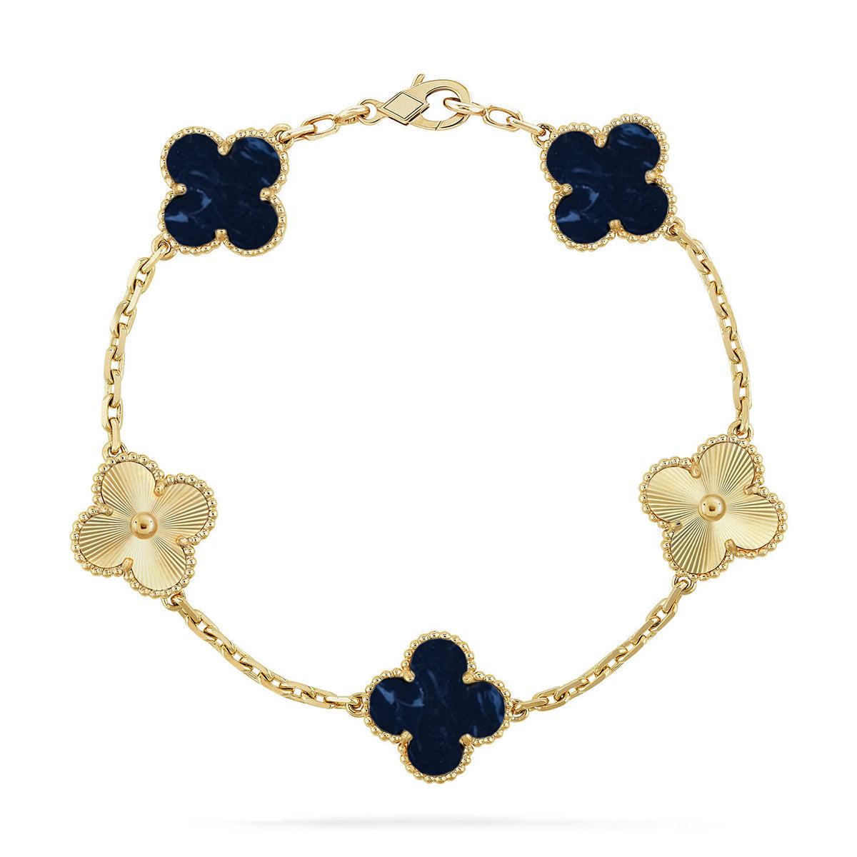 [AW]LUCKY CLOVER 5-MOTIF BRACELET - PIETERSITE COLLECTION