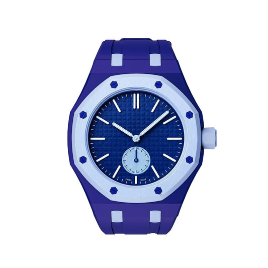 [AW]OAK POP EXCLUSIVE DARK BLUE AND LIGHT BLUE SILICONE STRAP