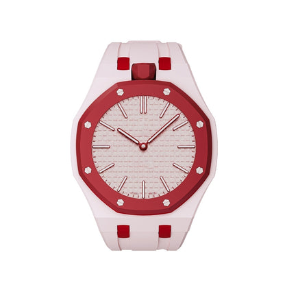 [AW]OAK POP EXCLUSIVE PINK AND RED SILICONE STRAP