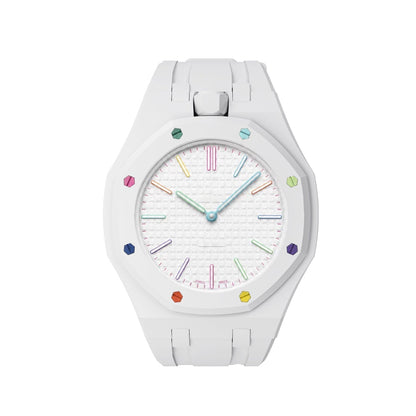 [AW]OAK POP EXCLUSIVE  WHITE SILICONE STRAP