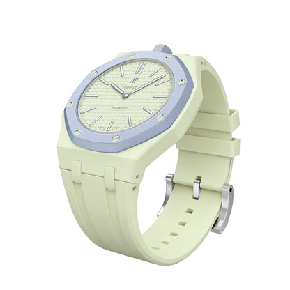 [AW]OAK POP EXCLUSIVE CREAMY YELLOW SILICONE STRAP
