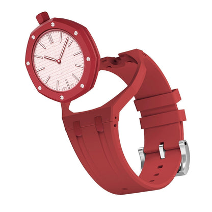 [AW]OAK POP EXCLUSIVE RED SILICONE STRAP