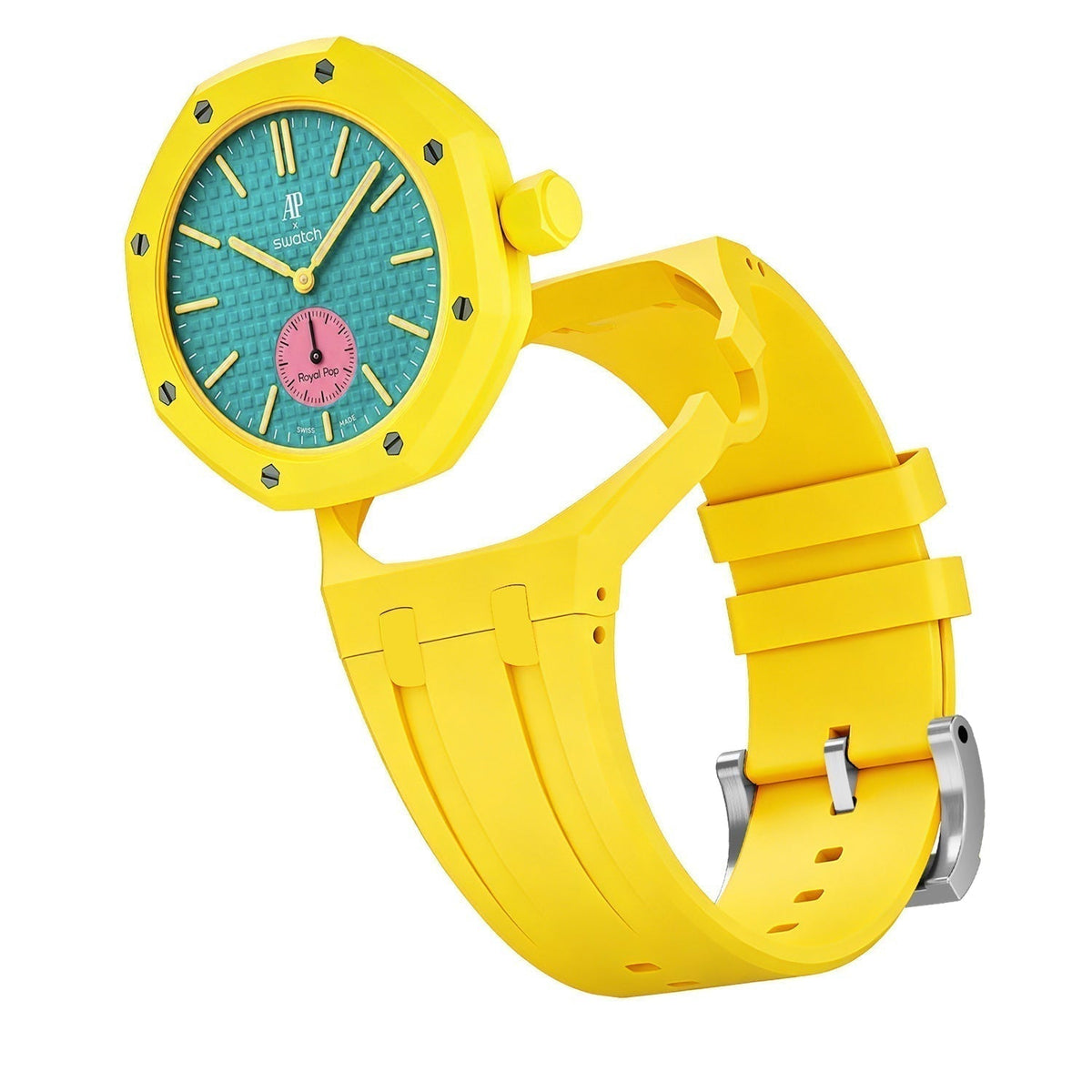 [AW]OAK POP EXCLUSIVE YELLOW SILICONE STRAP