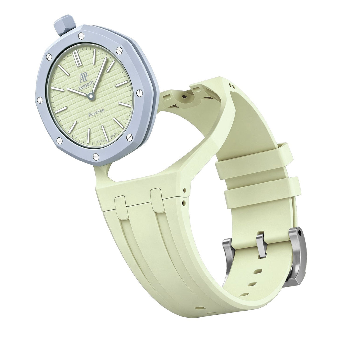 [AW]OAK POP EXCLUSIVE CREAMY YELLOW SILICONE STRAP