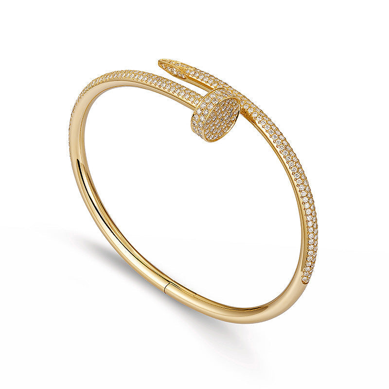 [AW]JUSTE UN CLOU 3.5MM FULL PAVÉ NAIL BANGLE