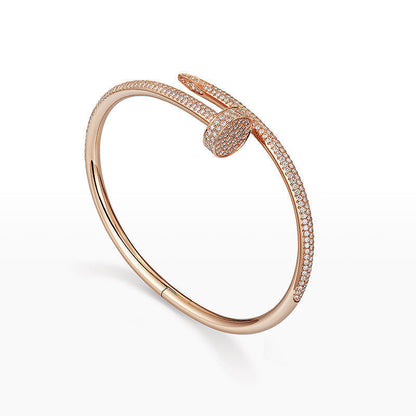 [AW]JUSTE UN CLOU 3.5MM FULL PAVÉ NAIL BANGLE
