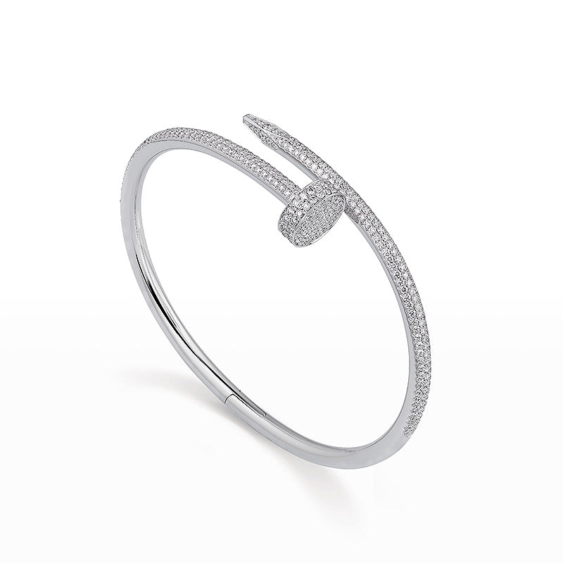 [AW]JUSTE UN CLOU 3.5MM FULL PAVÉ NAIL BANGLE