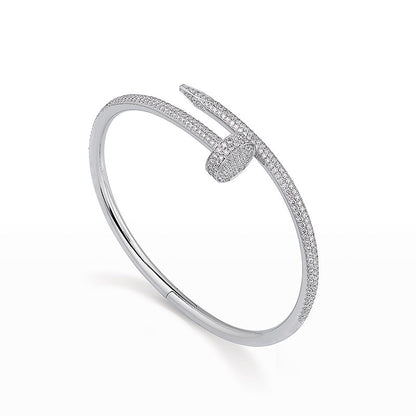 [AW]JUSTE UN CLOU 3.5MM FULL PAVÉ NAIL BANGLE