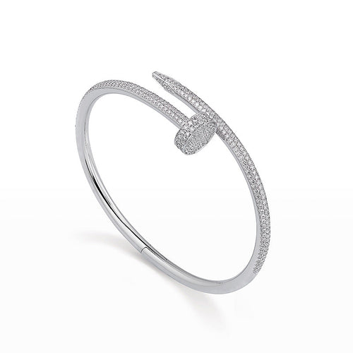 [AW]JUSTE UN CLOU 3.5MM FULL PAVÉ NAIL BANGLE