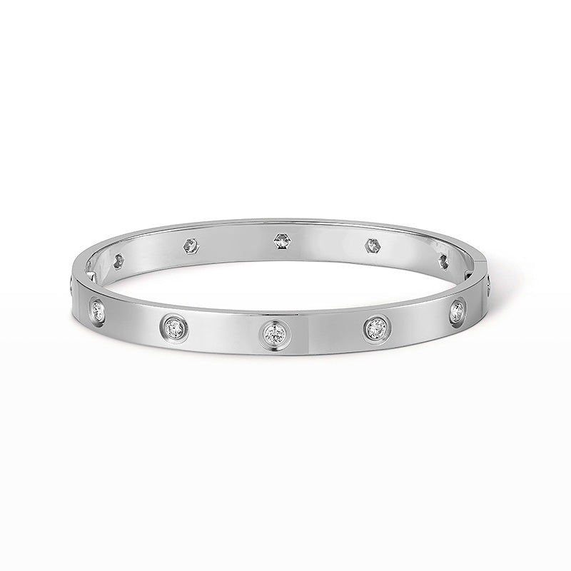 [AW]CLASSIC 6.1MM LOVE BANGLE - 10-DIAMOND
