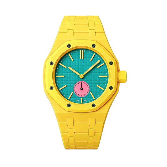 [AW]OAK POP EXCLUSIVE YELLOW BIOCERAMIC STRAP