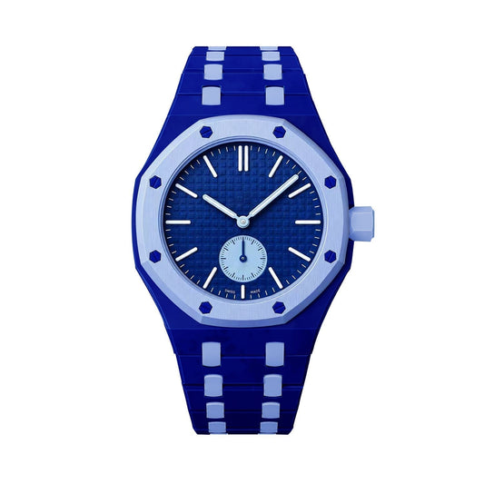 [AW]OAK POP EXCLUSIVE DARK BLUE AND LIGHT BLUE BIOCERAMIC STRAP