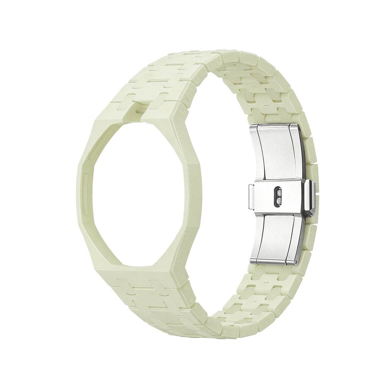 [AW]OAK POP EXCLUSIVE CREAMY YELLOW BIOCERAMIC STRAP