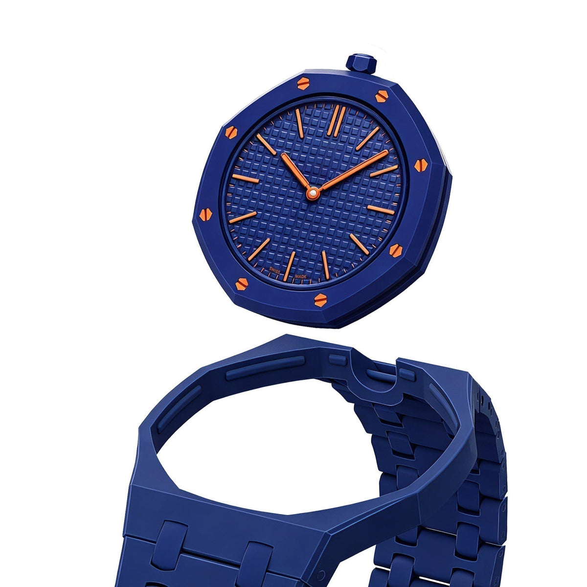 [AW]OAK POP EXCLUSIVE DARK BLUE BIOCERAMIC STRAP