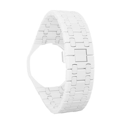 [AW]OAK POP EXCLUSIVE WHITE BIOCERAMIC STRAP