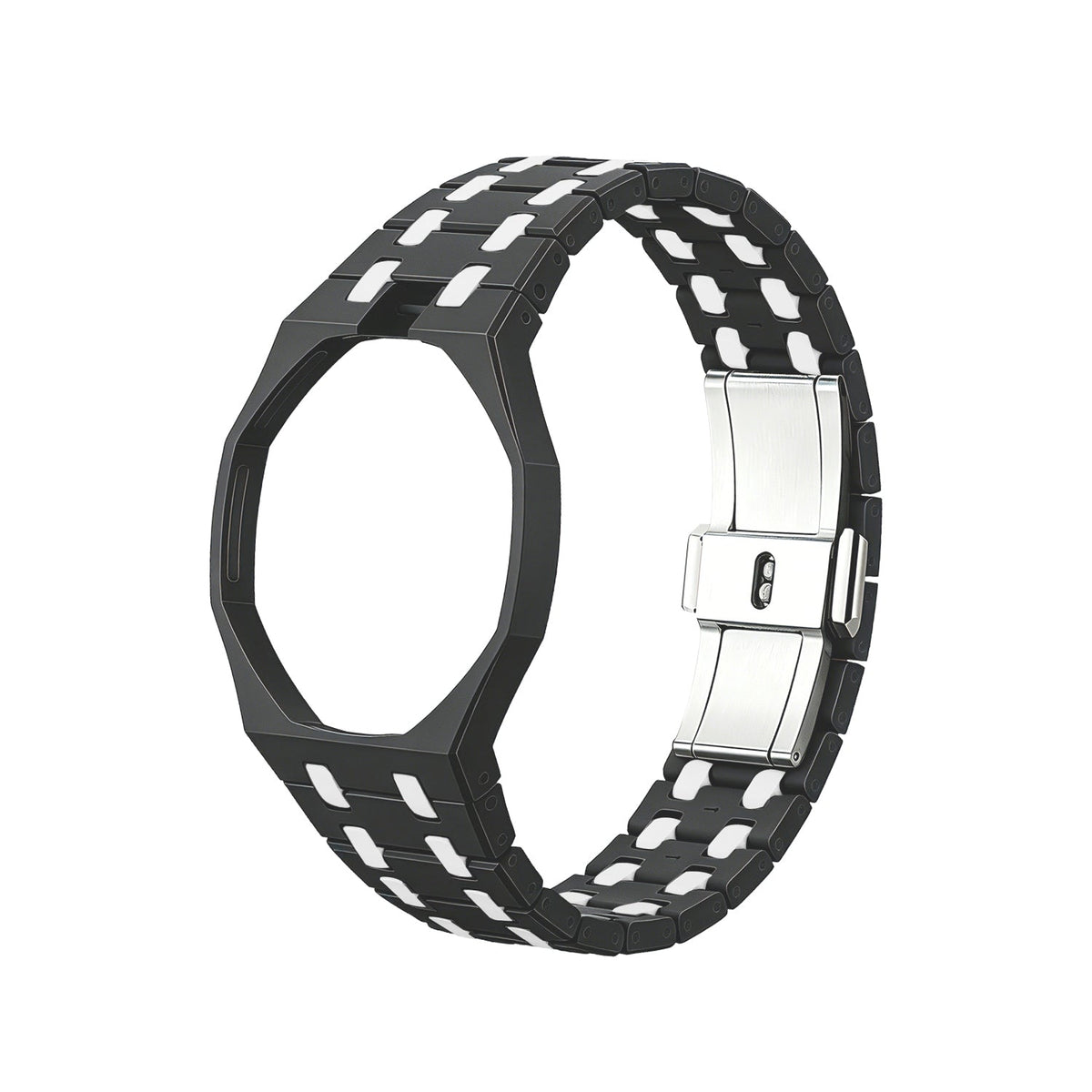 [AW]OAK POP EXCLUSIVE BLACK AND WHITE BIOCERAMIC STRAP