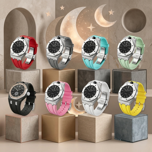 [AW]Royal Oak Pop Exclusive Steel Case & Silicone Strap With Cradle