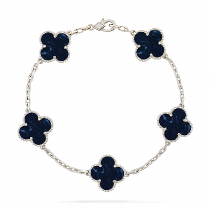 [AW]LUCKY CLOVER 5-MOTIF BRACELET - PIETERSITE COLLECTION