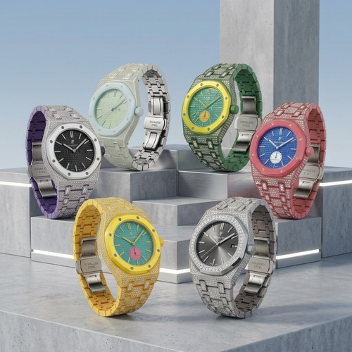 [AW]Royal Oak Pop Exclusive Bioceramic Case & Bioceramic Strap Full Diamond