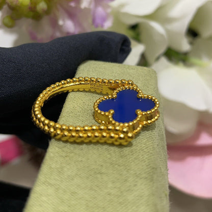 [AW]LUCKY CLOVER GOLD REVERSIBLE RING