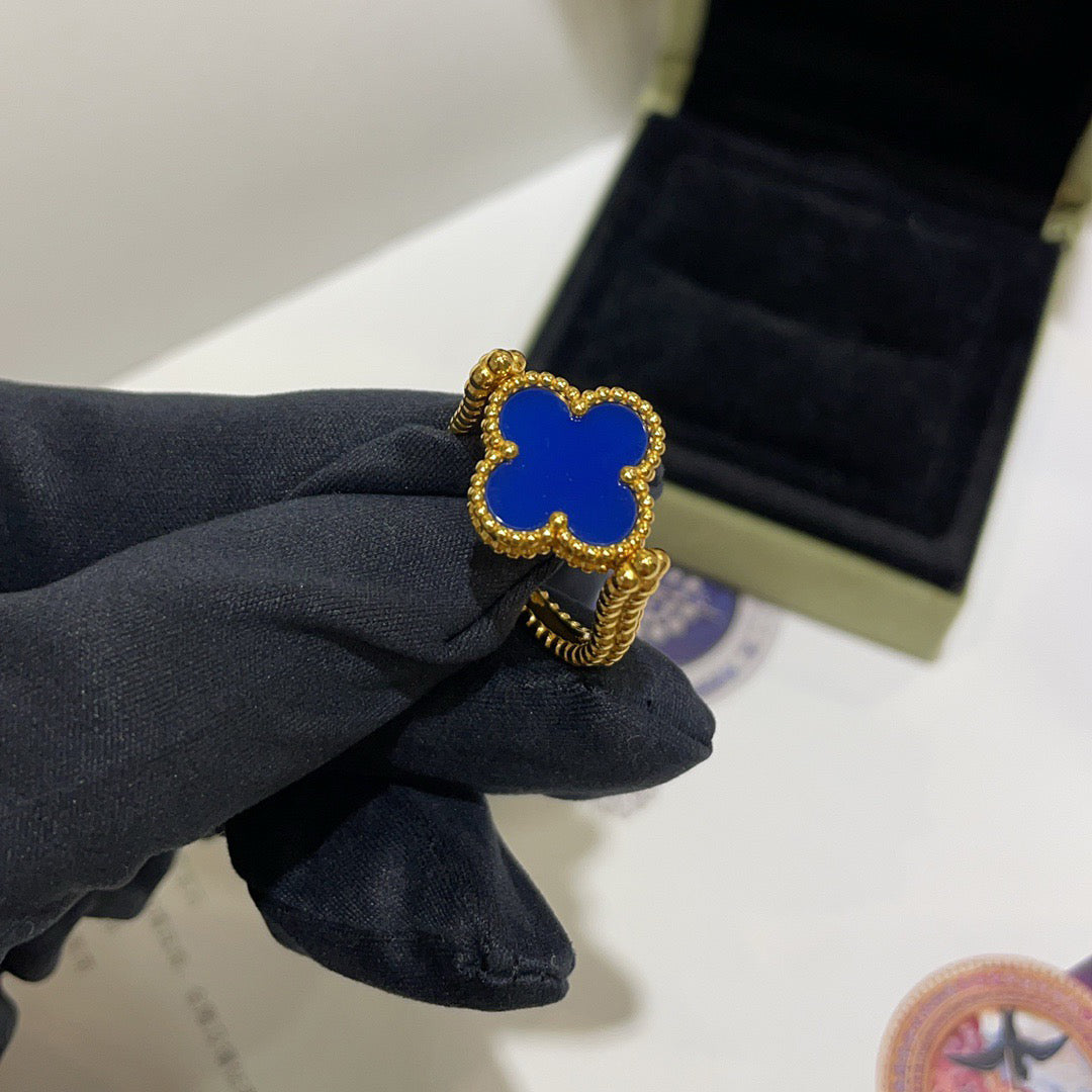 [AW]LUCKY CLOVER GOLD REVERSIBLE RING