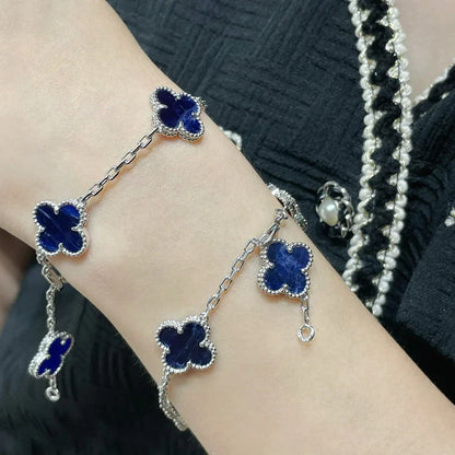 [AW]LUCKY CLOVER 5-MOTIF BRACELET - PIETERSITE COLLECTION