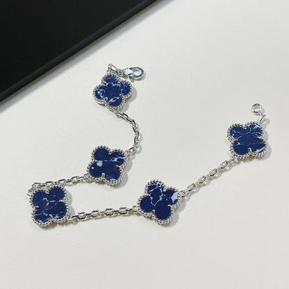 [AW]LUCKY CLOVER 5-MOTIF BRACELET - PIETERSITE COLLECTION