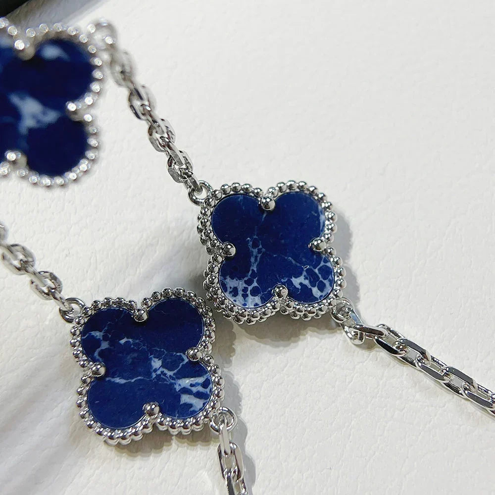 [AW]LUCKY CLOVER 5-MOTIF BRACELET - PIETERSITE COLLECTION
