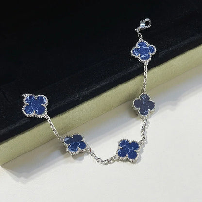 [AW]LUCKY CLOVER 5-MOTIF BRACELET - PIETERSITE COLLECTION